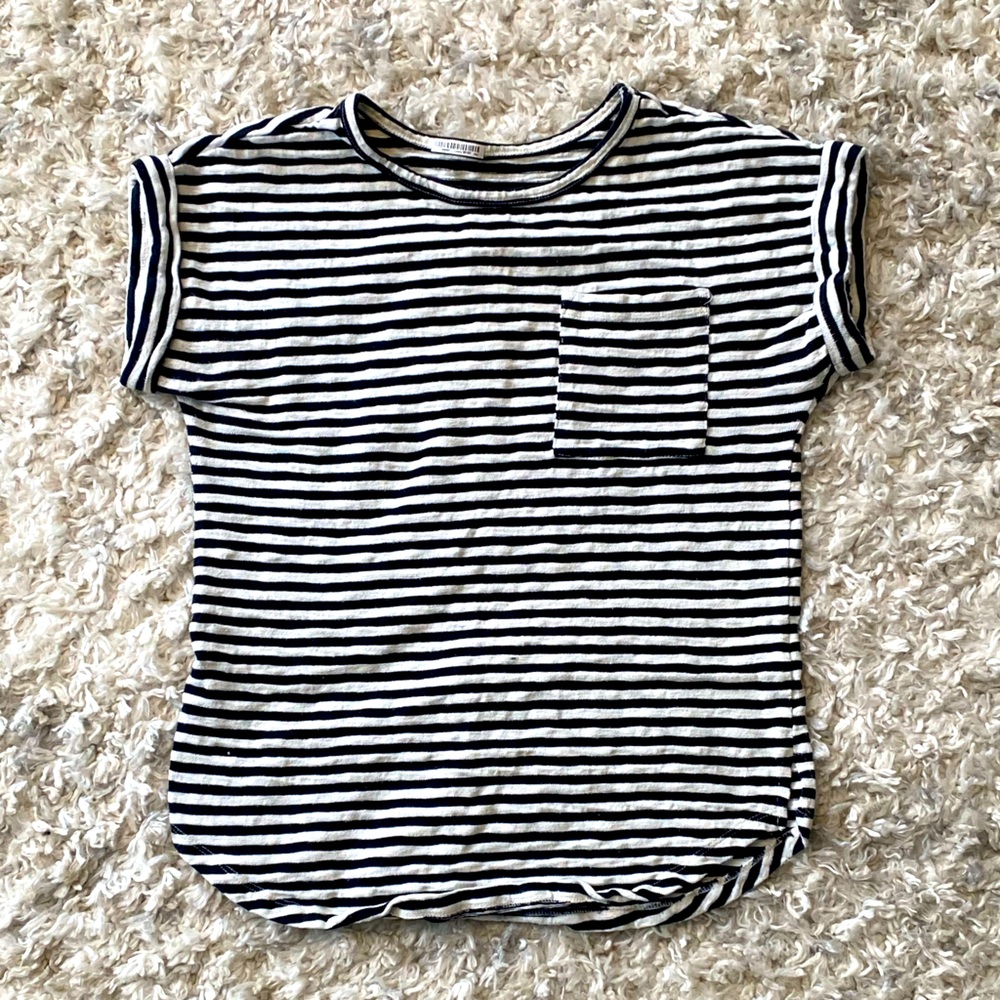 Merona Black & White Striped Shirt